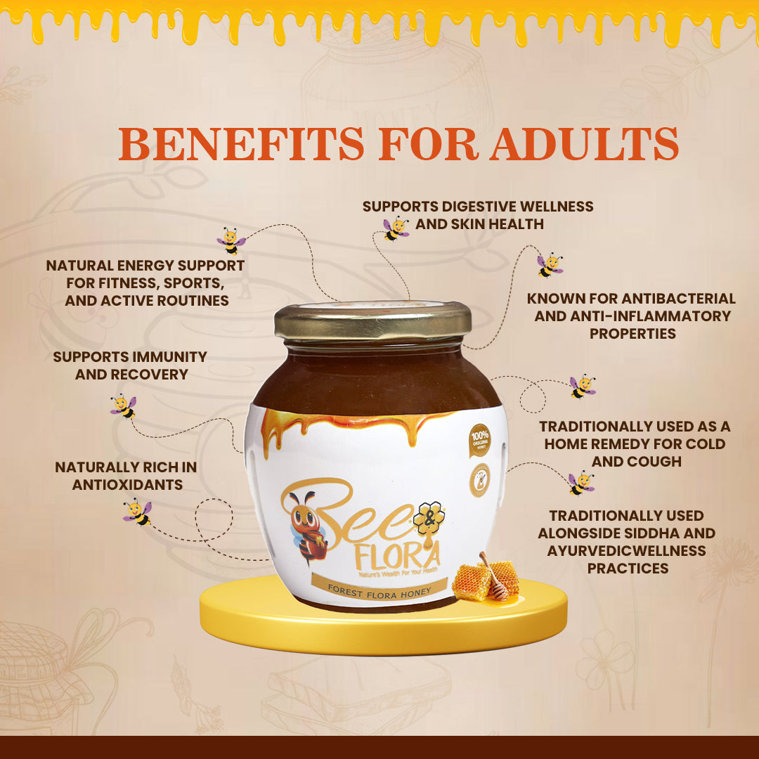 Forest Flora Honey - Perfect for Active, Fitness Driven Lifestyles - Wild Indian Bee