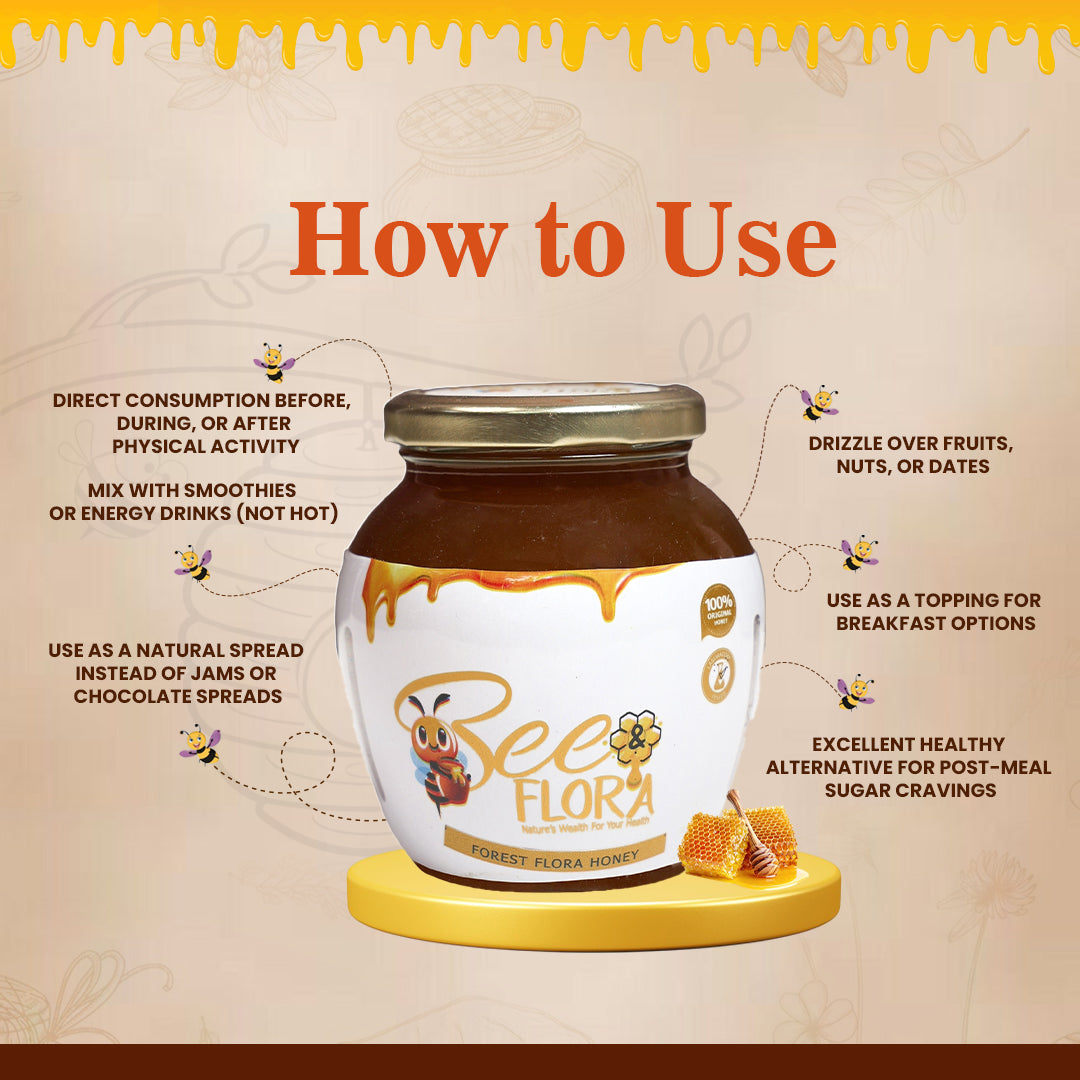 Forest Flora Honey - Perfect for Active, Fitness Driven Lifestyles - Wild Indian Bee