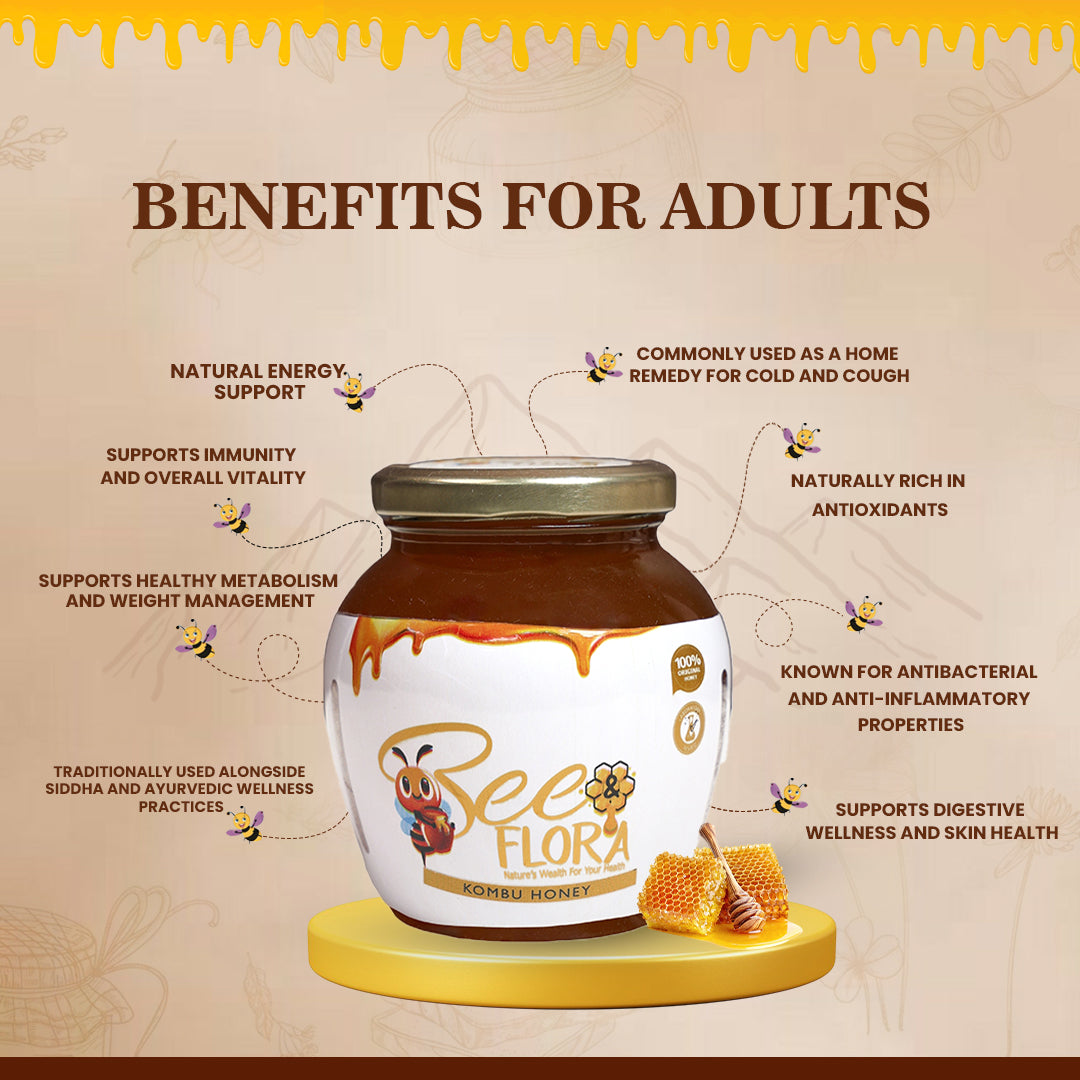 Mountain Flora Honey - Best Suited for Adults - Wild Giant Bee